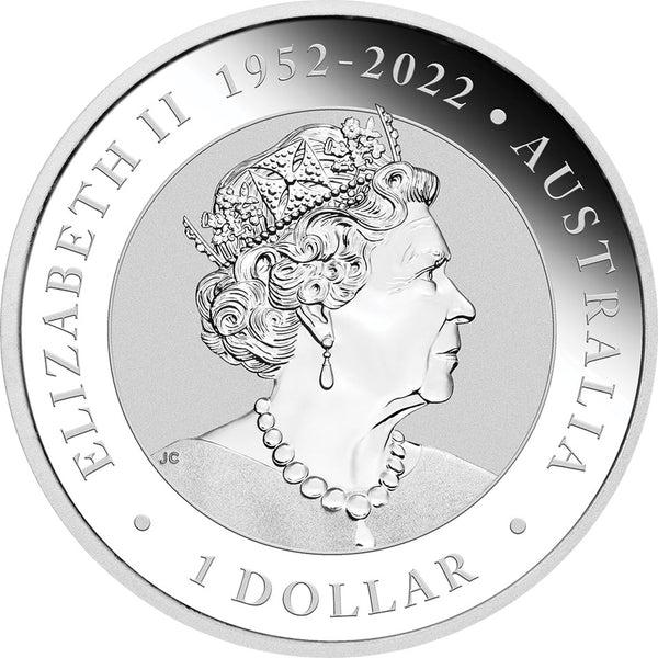 2023 World Money Fair Australian Kookaburra 1oz Silver Coloured Coin
