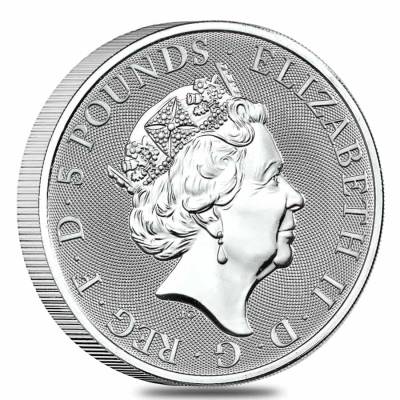 2021 Queen's Beasts 2oz Silver Coin