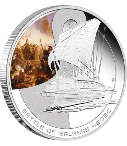 2010 Famous Naval Battles - Salamis $1 Silver Proof Coin