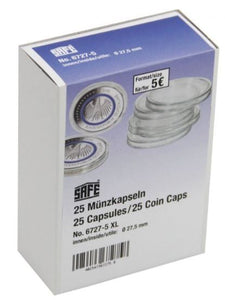 Safe Coin Capsules 21mm Pack of 25