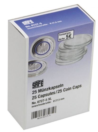 Safe Coin Capsules 29mm Pack of 25