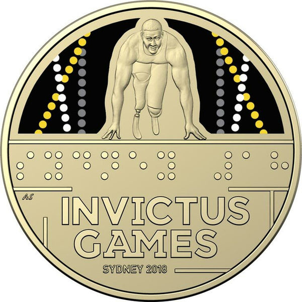 2018 Australia Invictus Games Coloured $1 Uncirculated Coin