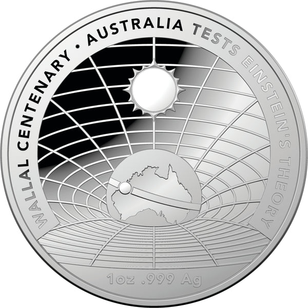 2022 Wallal Centenary - Einstein's Theory $5 Silver Proof Domed Coin
