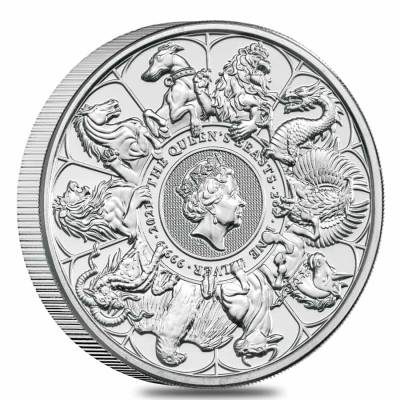 2021 Queen's Beasts 2oz Silver Coin