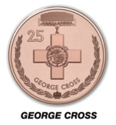 2017 George Cross 25c Cotton and Co Roll