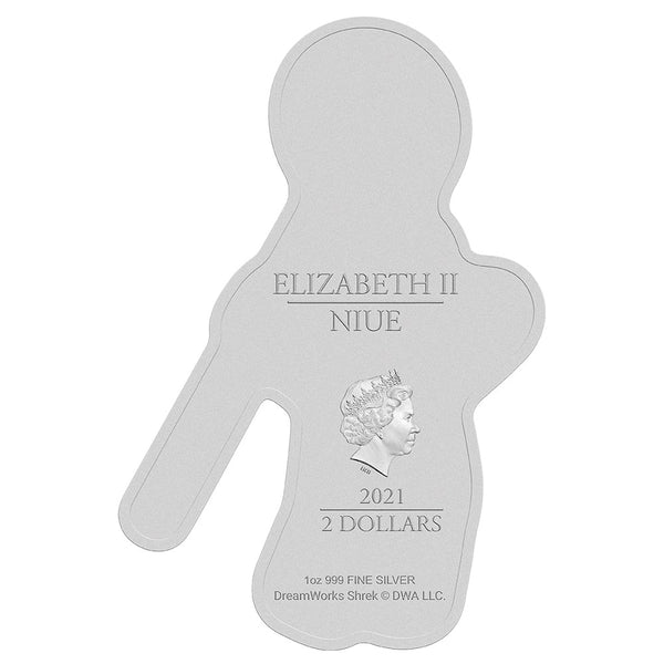 2021 Gingerbread Man $2 - 1oz Silver Proof Coin