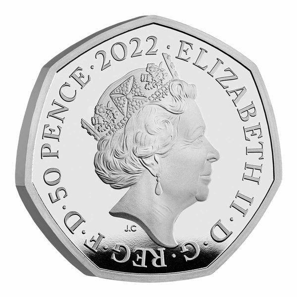 2022 Harry Potter 50p Coloured Silver Proof Coin