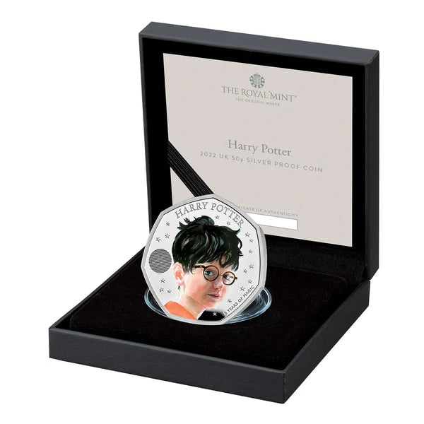 2022 Harry Potter 50p Coloured Silver Proof Coin