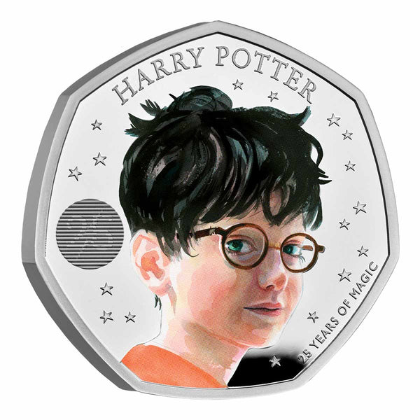 2022 Harry Potter 50p Coloured Silver Proof Coin