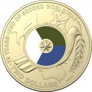 2020 75th Ann End of WW2 $2 MS66