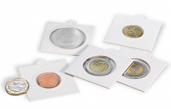 MATRIX 35mm Self-Adhesive Coin Holders 2x2 Pack of 100