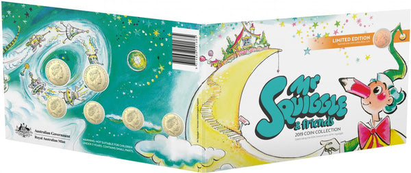 2019 Mr Squiggle 7 Coin Collection