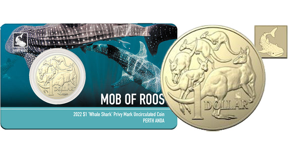 2022 MOR 'Whale Shark' Privy $1 UNC Coin