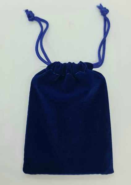 Guardhouse Velour Drawstring Graded Coin Pouch - Royal Blue