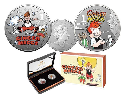 Ginger Meggs Coin Set Silver
