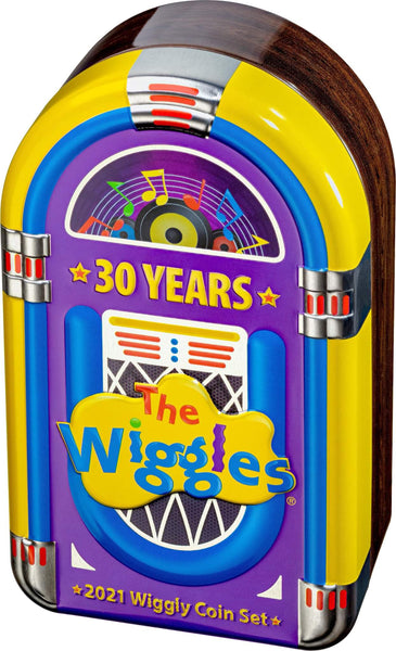 2021 Wiggles 30 Year Anniversary $1 Scalloped Two Coin Set