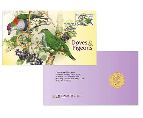 2021 Doves and Pigeons Superb Fruit Dove $1 PNC
