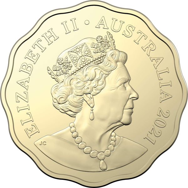 2021 Wiggles 30 Year Anniversary $1 Scalloped Two Coin Set