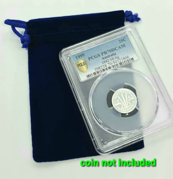 Guardhouse Velour Drawstring Graded Coin Pouch - Royal Blue
