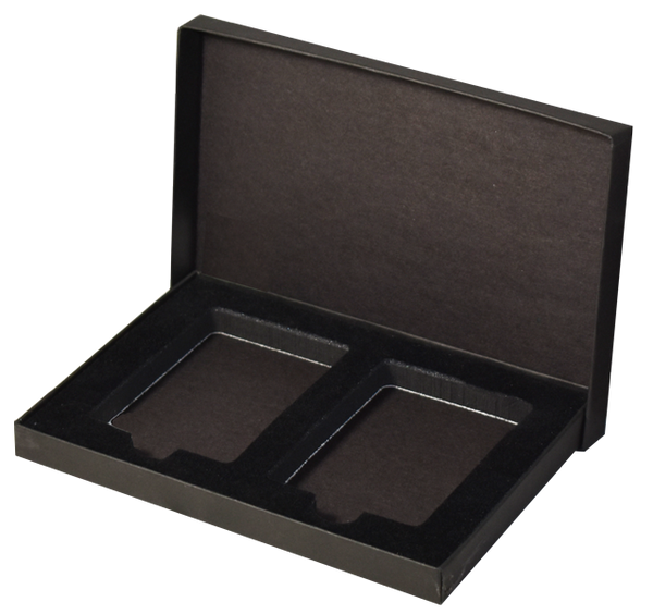 Two Slab Paperboard Certified Coin Gift Box

- Black
