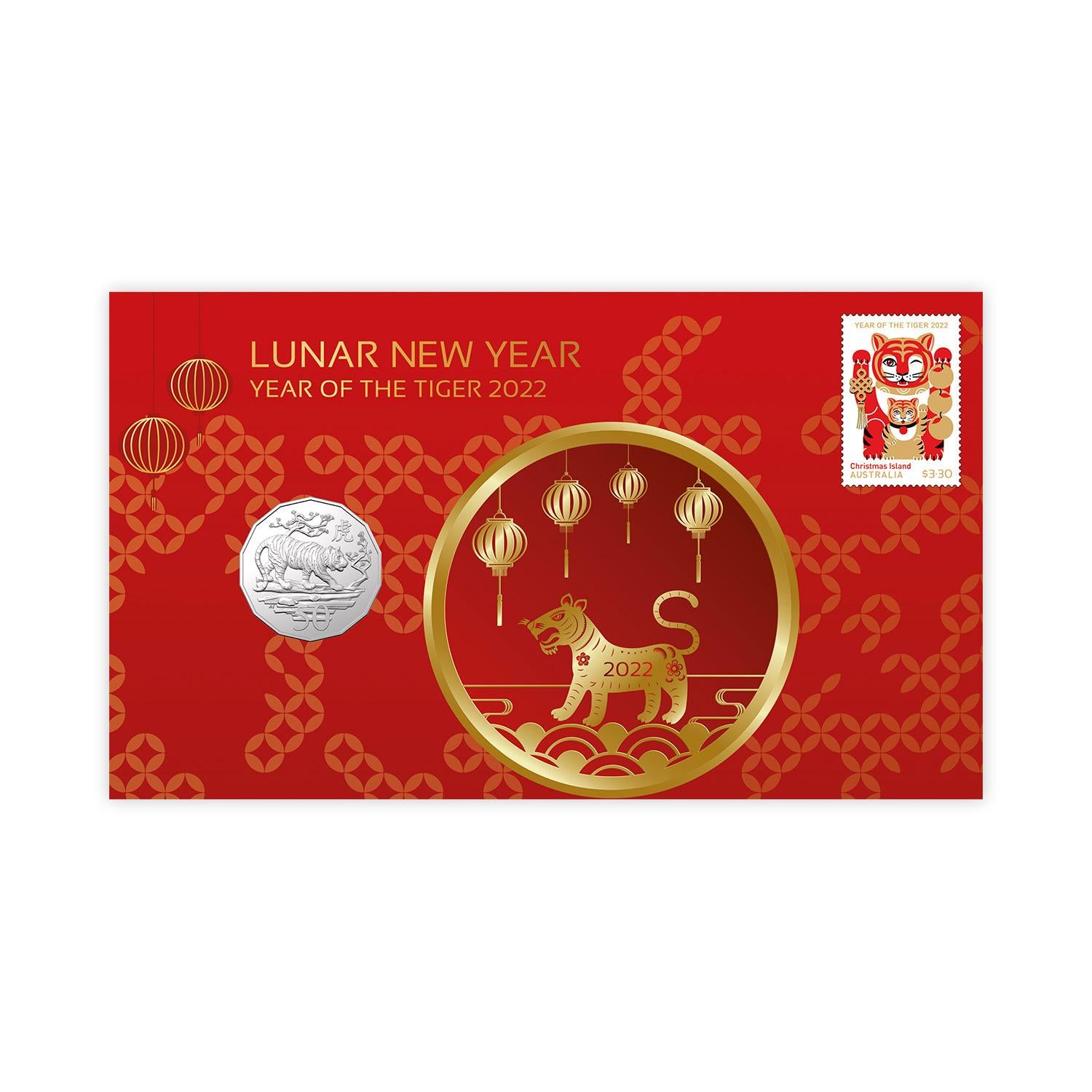 2022 Lunar New Year - Year of the Tiger 50c PNC
