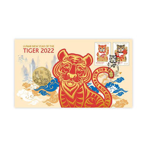 2022 Year of the Tiger Postal Numismatic Cover