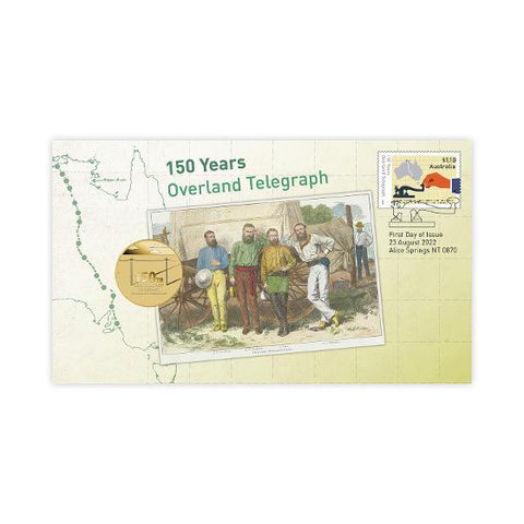 2022 Overland Telegraph 150 Years $1 Perth Mint Postal Numismatic Cover