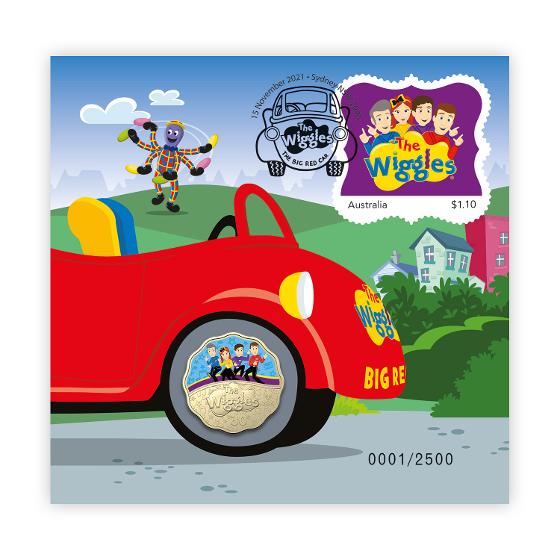 2021 The Wiggles Postal Numismatic Cover Set