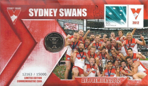 2012 AFL Premiers Sydney Swans - Limited Edition $1 PNC