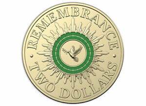 2014 Remembrance Day Green Dove $2 Ram Roll