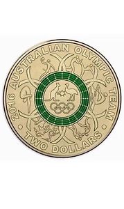 2016 Olympic Ring $2 Cotton & Co Roll (Green)