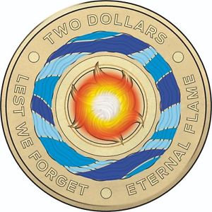 2018 Lest We Forget $2 C&C Roll (Eternal Flame)