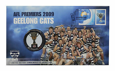 2009 Australia Post Medallion Geelong Cats AFL Premiers PNC