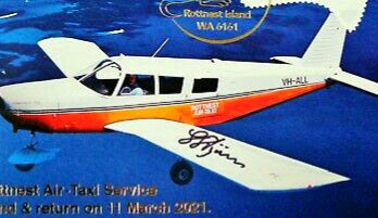 2021 - Perth Stamp & Coin Show - Rottnest Air-Taxi Service Quokka $1 PNC