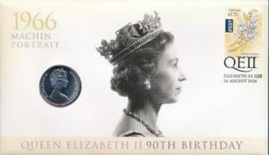 2016 The Queen's 90th Birthday 1966 Machin PNC