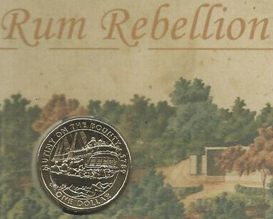 2019 'Rum Rebellion' PNC with a 'Mutiny on the Bounty' $1 ERROR Coin