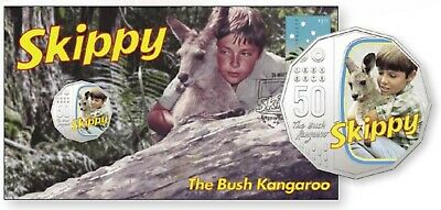 2020 Skippy the Bush Kangaroo PNC with Coloured 50c