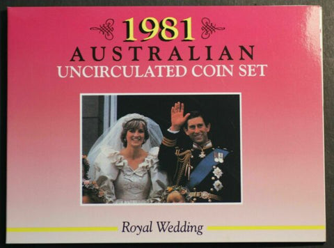 1981 Charles and Diana Uncirculated 6 Coin Mint Set - Sherwood