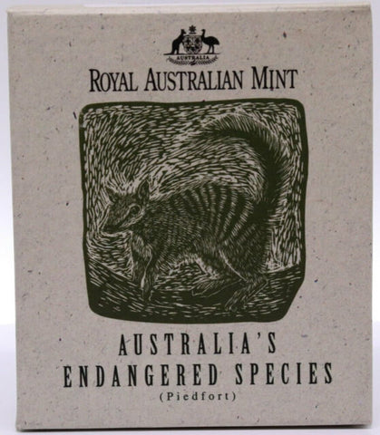 1994 RAM Endangered Species Numbat $10 Silver Proof (Piedfort)
