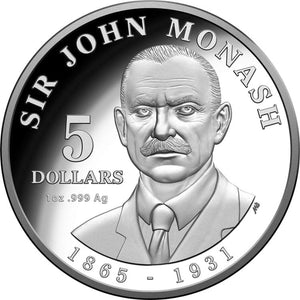 2018 Sir John Monash Silver $5 Proof