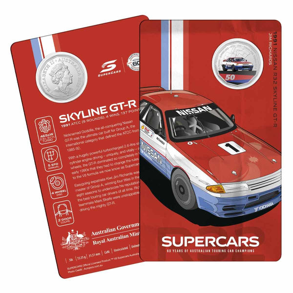 2020 60 Years of Australian Supercars 50c 9-Coin Collection