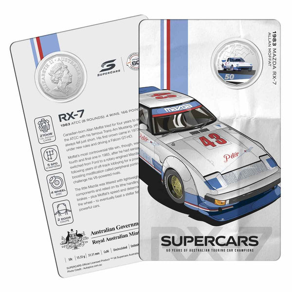 2020 60 Years of Australian Supercars 50c 9-Coin Collection