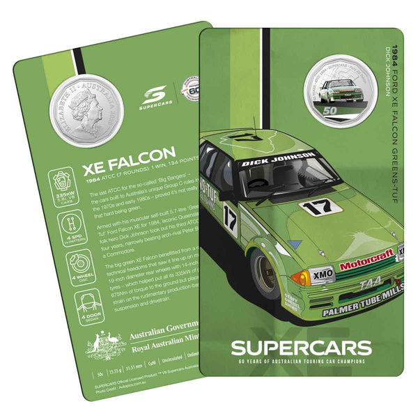 2020 60 Years of Australian Supercars 50c 9-Coin Collection