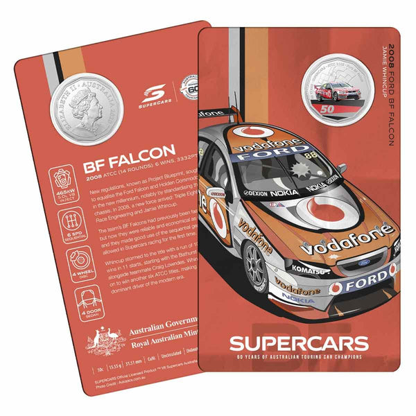 2020 60 Years of Australian Supercars 50c 9-Coin Collection