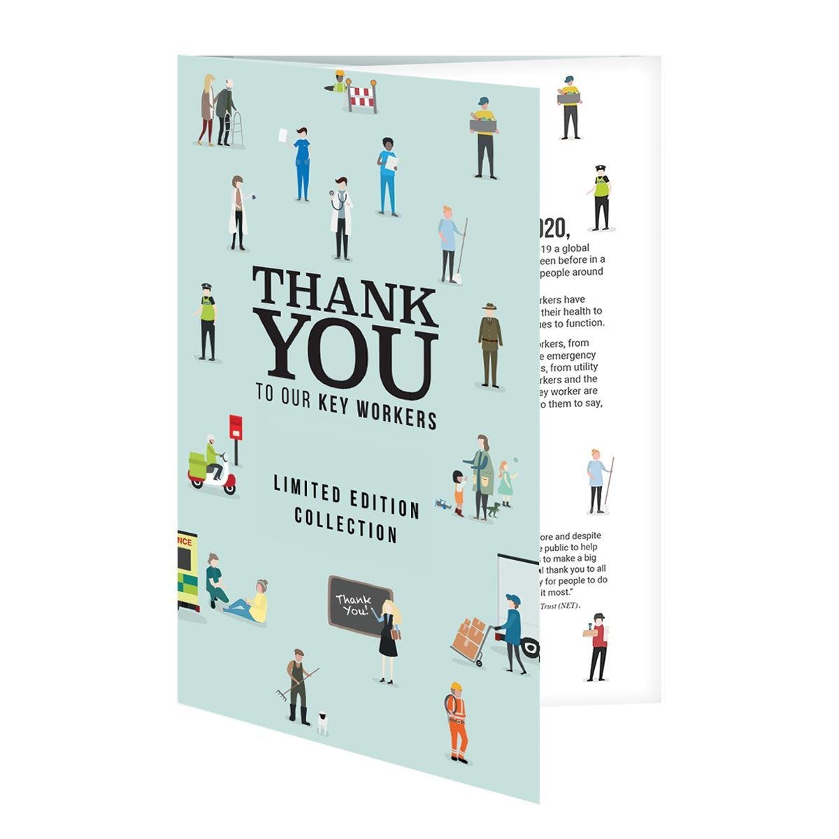 2020 Thank You 13 Coin 99.9% Silver Plated Half Dollar Collection