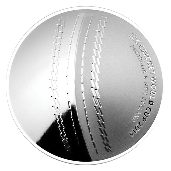 2015 ICC World Cup $5 Domed Shaped Silver Proof
Coin