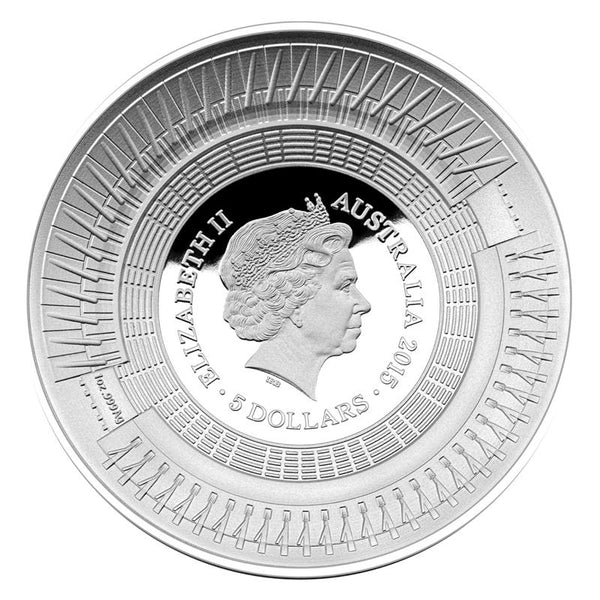 2015 ICC World Cup $5 Domed Shaped Silver Proof
Coin