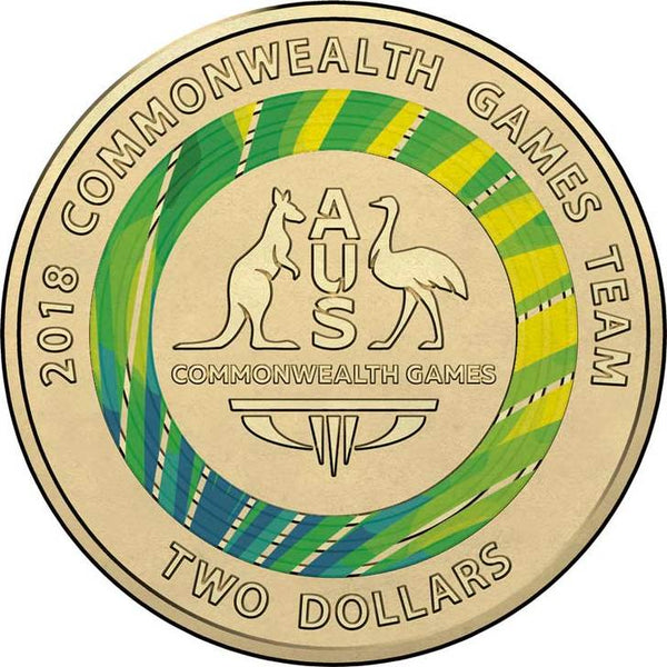 2018 Gold Coast Games $2 Cotton & Co Roll (Green & Gold Emblem)