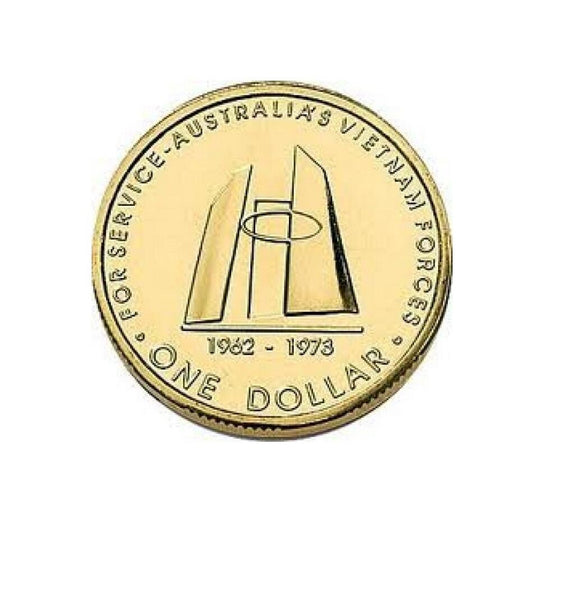 2003 Australian Vietnam War Veterans $1 Coin In Folder